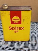 Vintage olieblik Shell SPIRAX jaren 60, Verzamelen, Verpakking, Gebruikt, Ophalen of Verzenden
