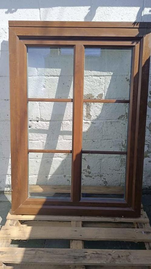 3 PVC ramen met dubbele beglazing te koop, Doe-het-zelf en Bouw, Glas en Ramen, Gebruikt, Gevelraam of Ruit, Dubbelglas, Ophalen