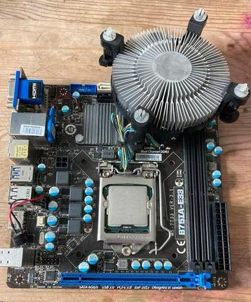 MSI B75IA -E33 + CPU i3 2100 beschikbaar voor biedingen
