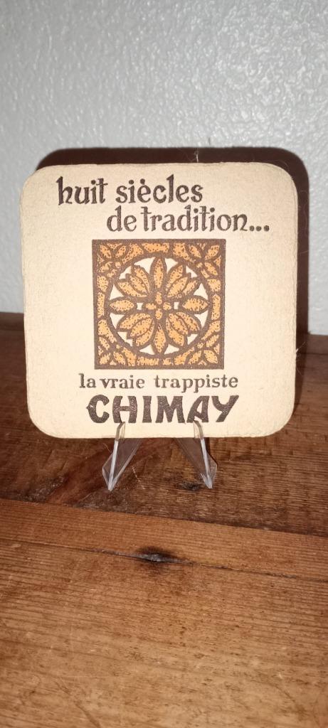 Brasserie Ancient Beer Sous-bock Trappiste Chimay #4, Verzamelen, Biermerken, Gebruikt, Viltje(s), Overige merken, Ophalen of Verzenden