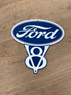Ford V8 emaille reclamebord, Verzamelen, Ophalen of Verzenden, Zo goed als nieuw, Reclamebord