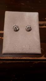 Boucles d'oreilles en forme de boule en argent avec pierres, Enlèvement ou Envoi, Avec cristal, Argent, Neuf