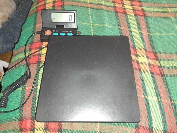 Digitale pakketweegschaal - Weegt Tot Max 50kg Nwprijs:92,95, Elektronische apparatuur, Weegschalen, Zo goed als nieuw, Digitaal