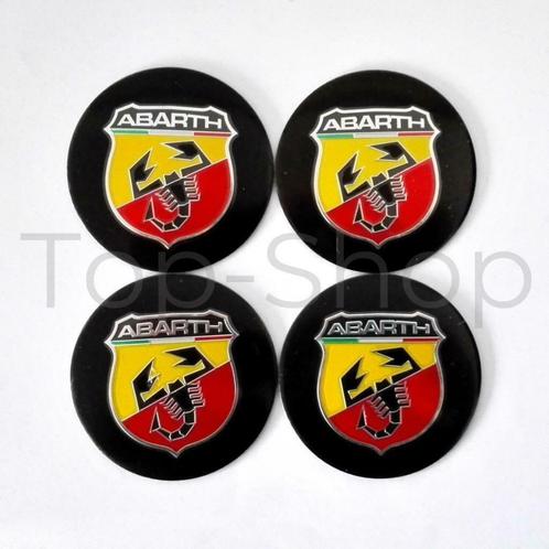 Abarth Naafstickers Voor Naafdoppen 56 mm Striping stickers., Auto-onderdelen, Overige Auto-onderdelen, Fiat, Ophalen