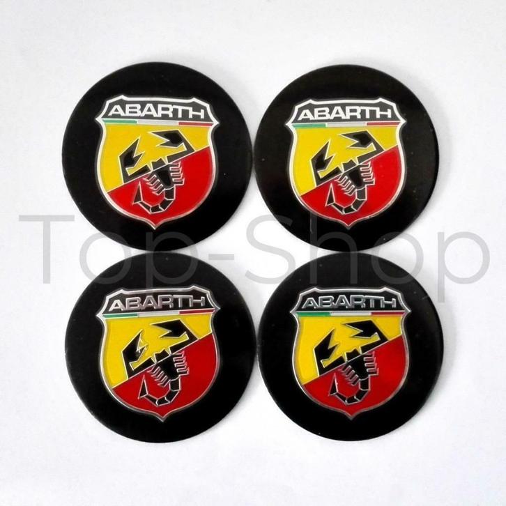 Abarth Naafstickers Voor Naafdoppen 56 mm Striping stickers., Auto-onderdelen, Overige Auto-onderdelen, Fiat, Ophalen