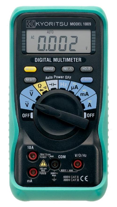 Kyoritsu Digitale Multimeter 0-600VAC/DC, 10A AC/DC Geleverd, Doe-het-zelf en Bouw, Meetapparatuur, Zo goed als nieuw, Multimeter