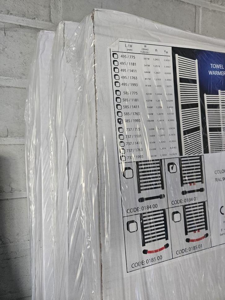 Design handdoekradiator, Bricolage & Construction, Chauffage & Radiateurs, Neuf, Radiateur, 800 watts ou plus, 80 cm ou plus, Moins de 60 cm