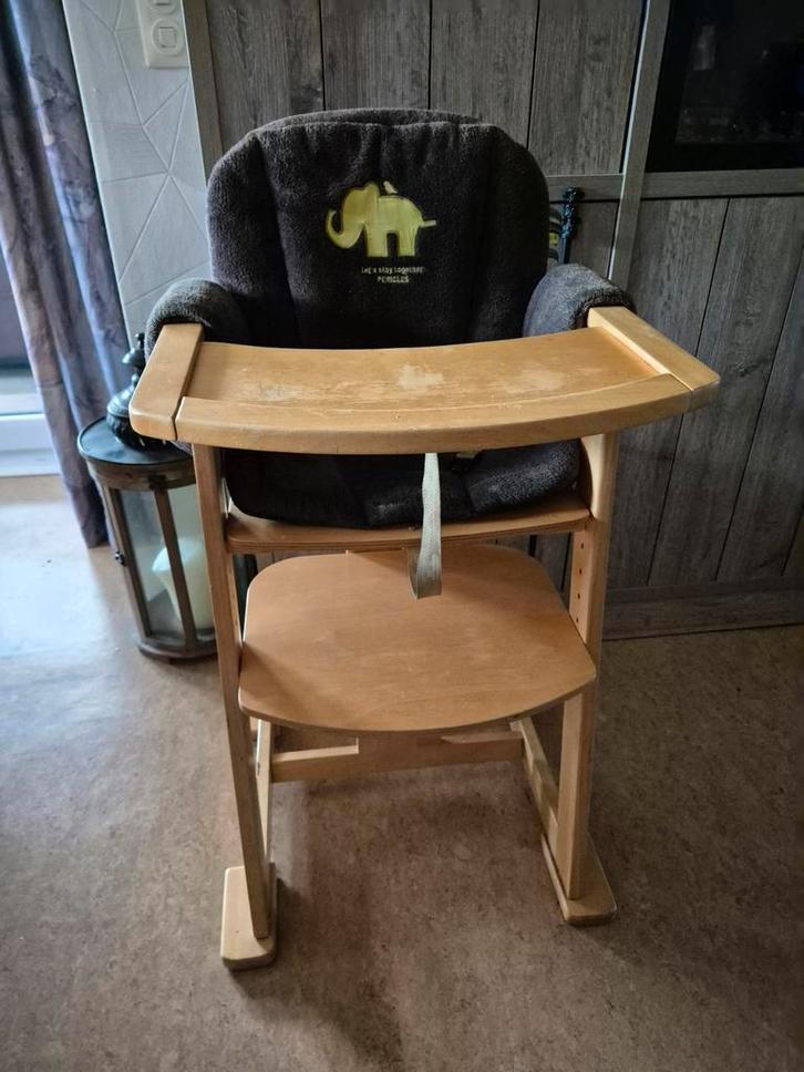 Peuter eetstoel, Kinderen en Baby's, Kinderstoelen, Gebruikt, Meegroeistoel, Aanschuifbaar, Ophalen