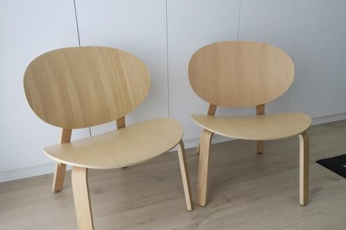 Set van 2 Ikea Fröset Fauteuil, wit gelazuurd eikenfineer, n, Huis en Inrichting, Fauteuils, Nieuw, Ophalen