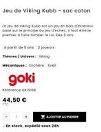 Goki jeu de Viking (bois), Hobby & Loisirs créatifs, Enlèvement, Neuf, Cinq joueurs ou plus