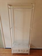 Wit kledingrek met 3 mandjes 77 x 32 x 200 cm, Ophalen, Gebruikt