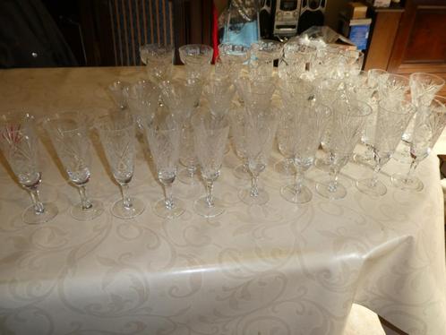 antiek kristallen glasservies.prijsdaling., Antiek en Kunst, Antiek | Glaswerk en Kristal, Ophalen
