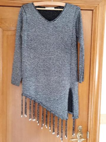 Trui/Tuniek - LUC-CE - zwart met glitterdraad - maat S/M beschikbaar voor biedingen
