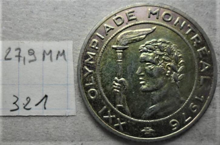 Token XXI Olympiade Montreal 1976 27,9 mm Italië - chips bij, Postzegels en Munten, Penningen en Medailles, Overige materialen