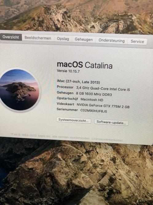 Imac eind 2013, Computers en Software, Apple Desktops, Gebruikt, iMac, HDD, Ophalen