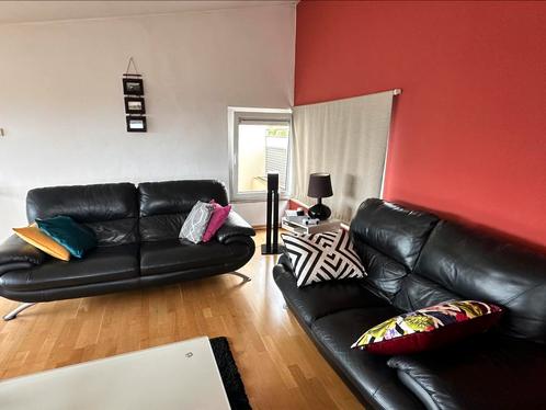 2 canapés en cuir Château d’Ax, Huis en Inrichting, Zetels | Complete zithoeken, Gebruikt, Leer, Ophalen