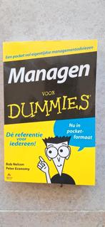 Peter Economy - Managen voor Dummies, Ophalen of Verzenden, Zo goed als nieuw, Peter Economy; Bob Nelson