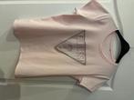 Guess Nieuwe lichtroze t-shirt met km en print van steentjes, Nieuw, Ophalen of Verzenden, Guess, Roze