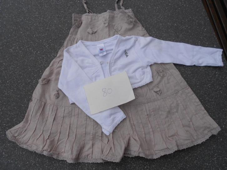 kleedje met jasje C&A mt 80, Kinderen en Baby's, Babykleding | Maat 80, Gebruikt, Meisje, Jurkje of Rokje, Ophalen of Verzenden