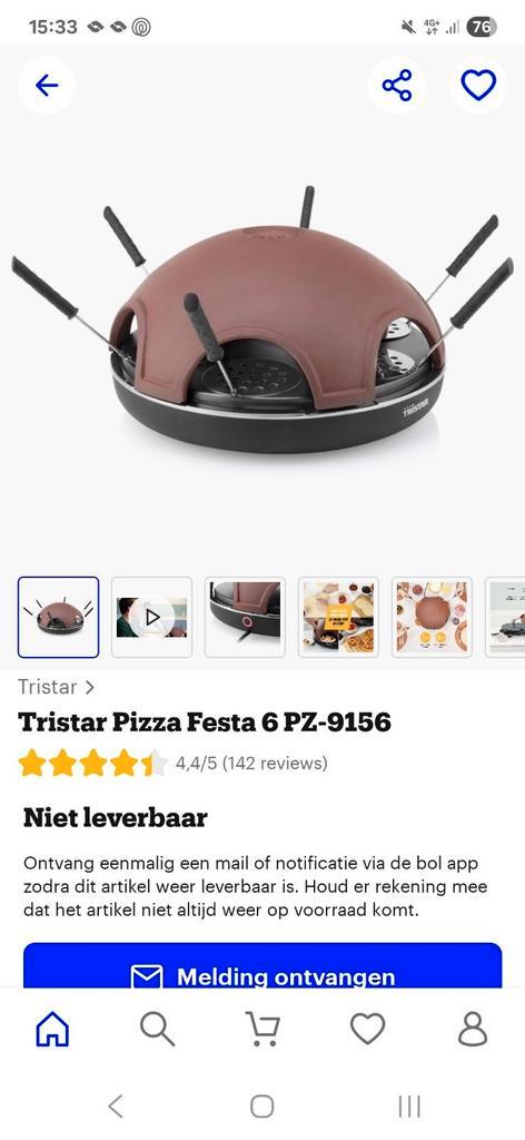 Pizzamaker pizzarette 6 personen, Tuin en Terras, Pizzaovens, Zo goed als nieuw, Ophalen of Verzenden