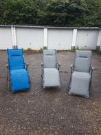 Te koop: 3 relaxstoelen per stoel 35€, Jardin & Terrasse, Chaises longues, Comme neuf, Enlèvement