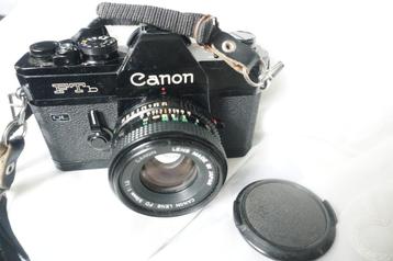 Canon FT QL zwart + Canon FD 50 mm 1.8 in uitstekende staat beschikbaar voor biedingen