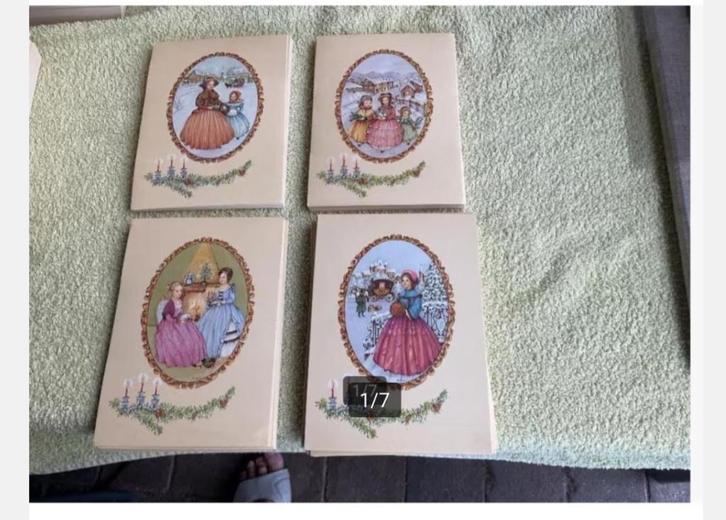 Prachtige oude onbeschreven Kerst/ Nieuwjaarskaartjes. Lees., Divers, Noël, Enlèvement ou Envoi