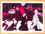 Death NY serigrafie Mauve Family Simpson Abbey Road signed, Antiquités & Art, Envoi