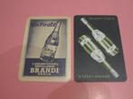 2 oude speelkaarten  likeurstokerij Brandi , Eeklo (192), Verzamelen, Ophalen of Verzenden, Zo goed als nieuw, Speelkaart(en)