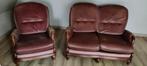 zetel 2 en  1-zit, Huis en Inrichting, Zetels | Zetels, Ophalen, Gebruikt, Rechte bank, Hout