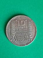 1934 France 10 francs en argent Turin, Envoi, France, Monnaie en vrac, Argent
