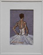 "Ballerina (X)" Schilderij met lijst, Antiek en Kunst, Verzenden