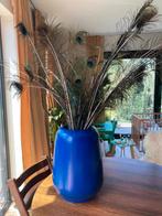 Grote blauwe vaas, Moins de 50 cm, Poterie ou Porcelaine, Enlèvement, Utilisé