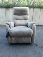Beige elektrische relaxfauteuil, Ophalen, Gebruikt, 75 tot 100 cm, Stof