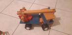 Set houten speelgoed auto/camion, Kinderen en Baby's, Ophalen, Gebruikt, Rij- of Hobbelspeelgoed