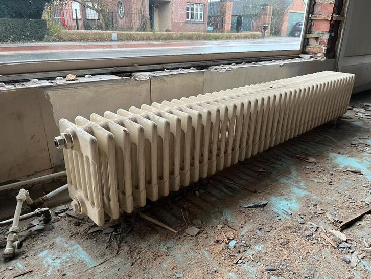 Gietijzeren radiatoren, Bricolage & Construction, Chauffage & Radiateurs, Utilisé, Radiateur, 80 cm ou plus, 150 cm ou plus, Enlèvement