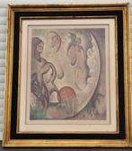 Lithographie signe Charles Delporte, Antiek en Kunst, Kunst | Litho's en Zeefdrukken, Ophalen of Verzenden