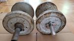 halters 2x gewichtsschijven 5 kgx4 1,5x4, Ophalen, Gebruikt, Dumbbell