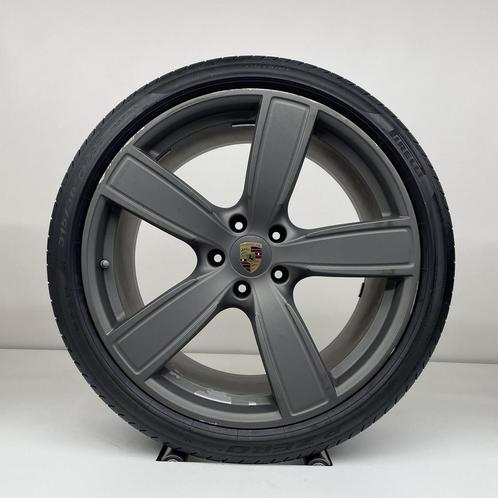 Originele Porsche Cayenne Coupe 22 inch velgen + Zomerbanden, Auto-onderdelen, Banden en Velgen, Banden en Velgen, Zomerbanden