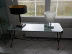 TABLE DE SALON VINTAGE  ANNEE 30, Maison & Meubles, Tables | Tables de salon, 100 à 150 cm, FER FORGE ET VERRE, Verre, Enlèvement