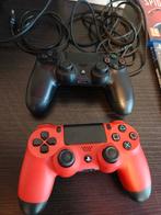 PS4 Slim 1TB + 2 originele controllers + 10 topgames, Enlèvement, Utilisé, 1 TB, Avec jeux