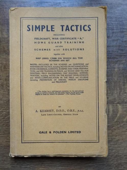 Manuel anglais d'instruction sur la tactique WWII 1942, Verzamelen, Militaria | Tweede Wereldoorlog, Landmacht, Boek of Tijdschrift