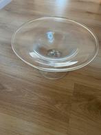Glazen fruitschaal op voet., Rond, Comme neuf, Verre, Enlèvement