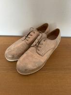 Beige goud suede leder veterschoen Gabor maat 5.5 maat 38.5, Beige, Overige typen, Gabor, Ophalen of Verzenden