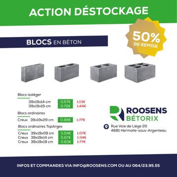 Déstockage bloc béton