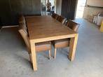 Tafel met 6 stoelen in gebruikte staat, Ophalen, Gebruikt, 4 tot 6 stoelen