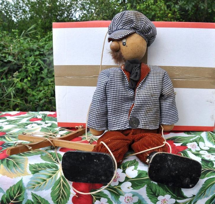 ancienne marionnette bois et tissu, Collections, Jouets, Utilisé, Enlèvement ou Envoi