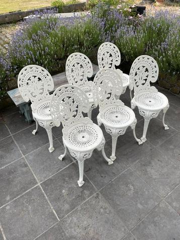 6 chaises de jardin en Alu vintage  beschikbaar voor biedingen