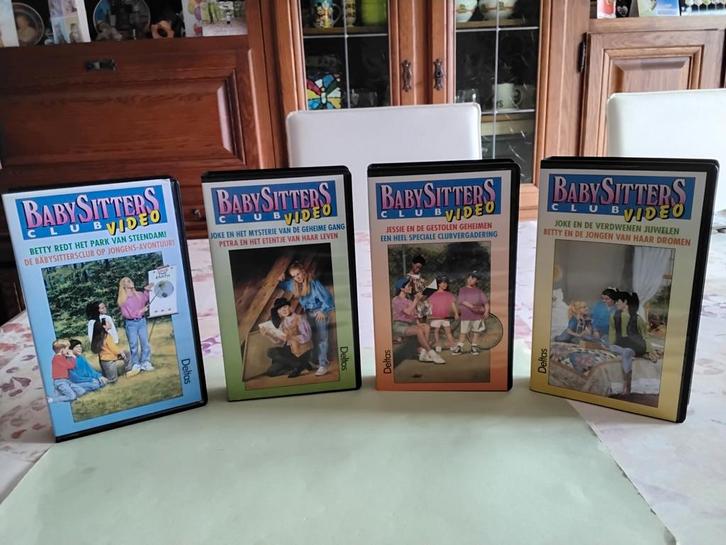 4 Video^s van de BabySittersClub VHS, Cd's en Dvd's, VHS | Kinderen en Jeugd, Gebruikt, Ophalen