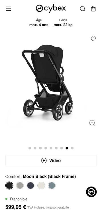 Cybex talos S, Enfants & Bébés, Enlèvement, Utilisé, Poussette, Autres marques